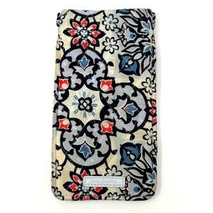 Vera Bradley Women's Cotton Eyeglass Case Floral Paisley White RN 156007